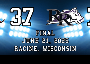 Racine Raiders 37, River City Roughriders 7