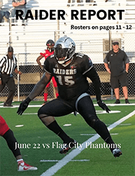 Raider Report cover for June 22, 2024 featuring Gary Young, Jr.