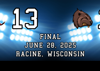 Racine Raiders beat the Alabama Beavers 13-12 on June 28, 2025, at Historic Horlick Athletic Field in Racine, Wis.