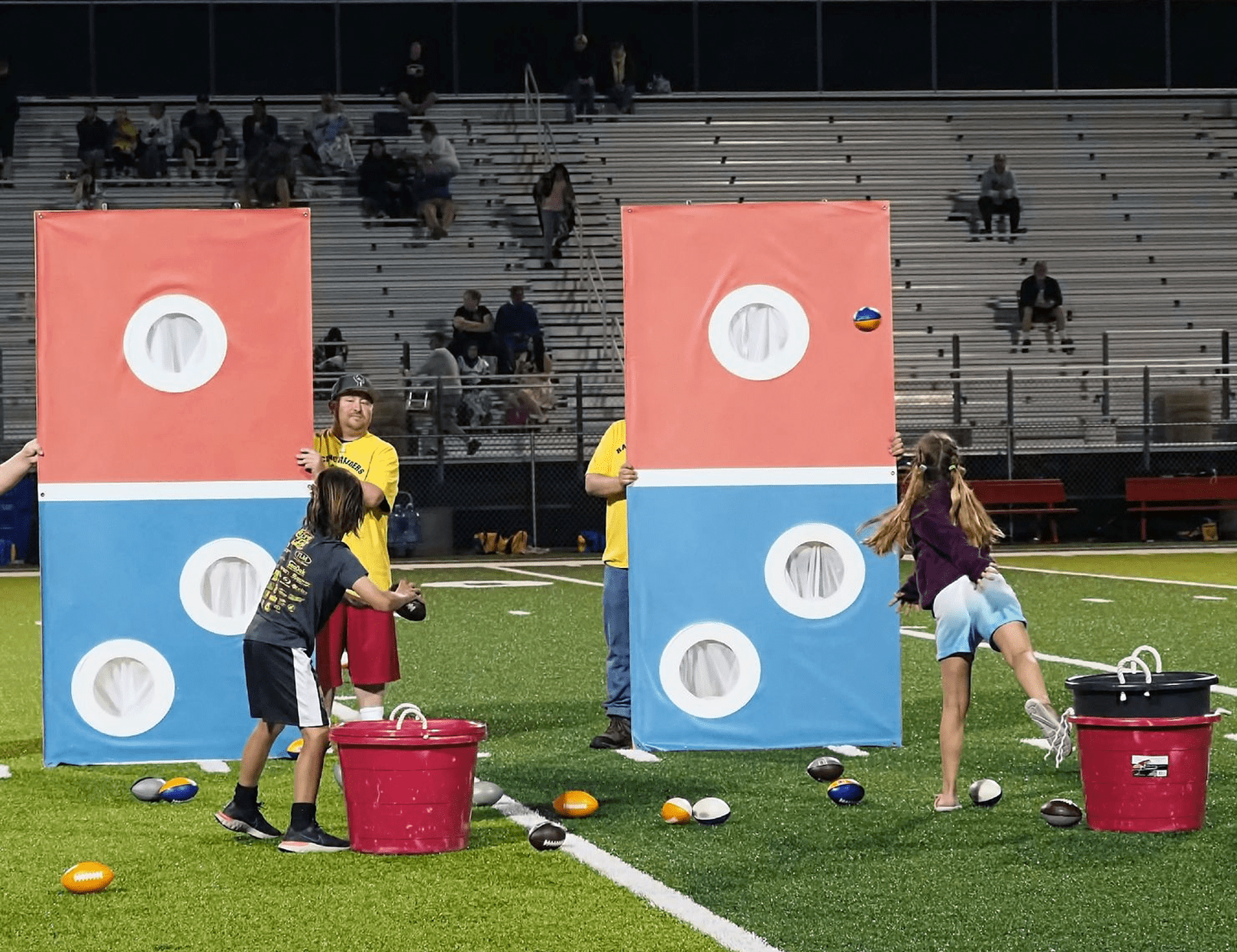 Domino's Pizza Halftime Football Toss