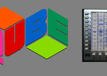 QUBE logo and remote